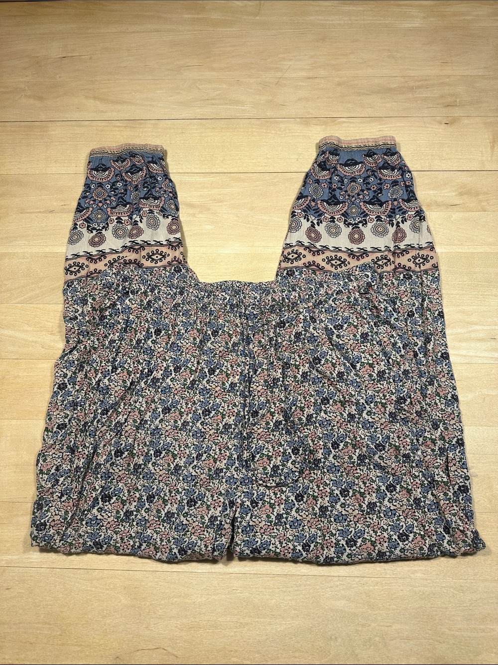 NATURAL LIFE Allison Pant in Border Print Sz L - Picture 6 of 11